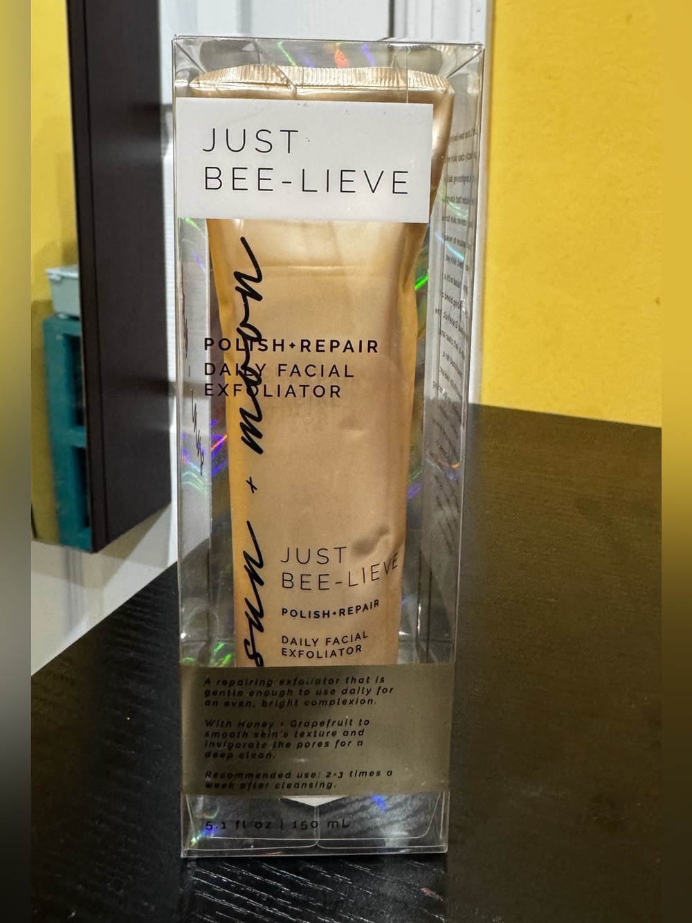 Sun+Moon Just Bee-lieve polish+ Repair daily facial exfoliator 5.1oz/150 ml BNIB